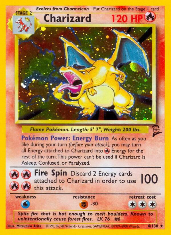 CGC 5.5 Charizard - Base Set 2 (BS2)