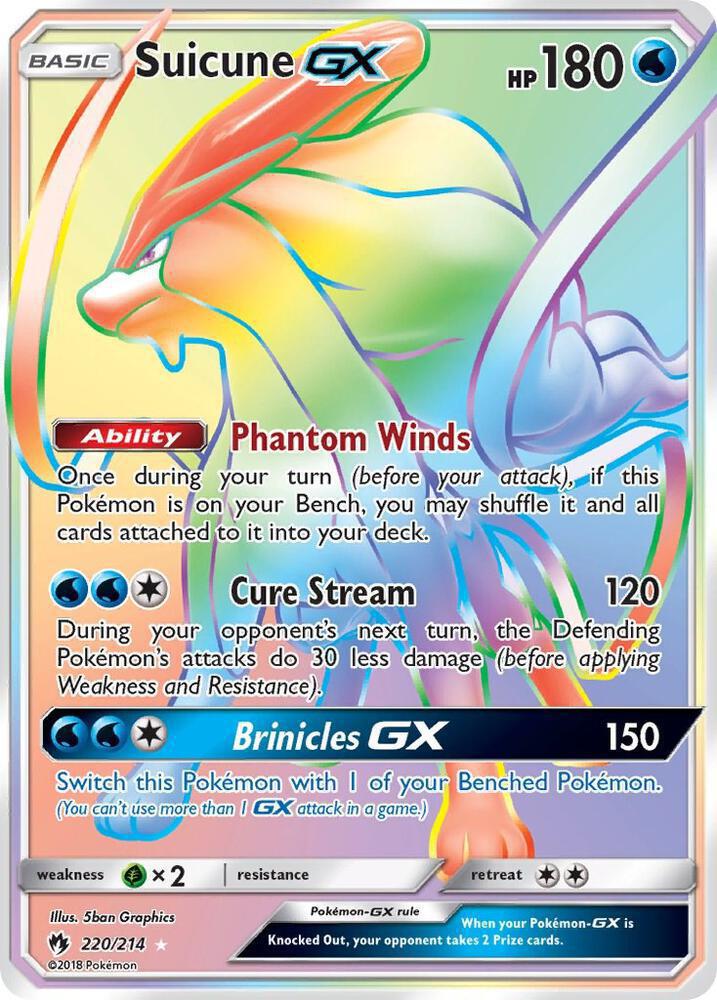 Suicune GX (Secret) - SM - Lost Thunder (SM8)