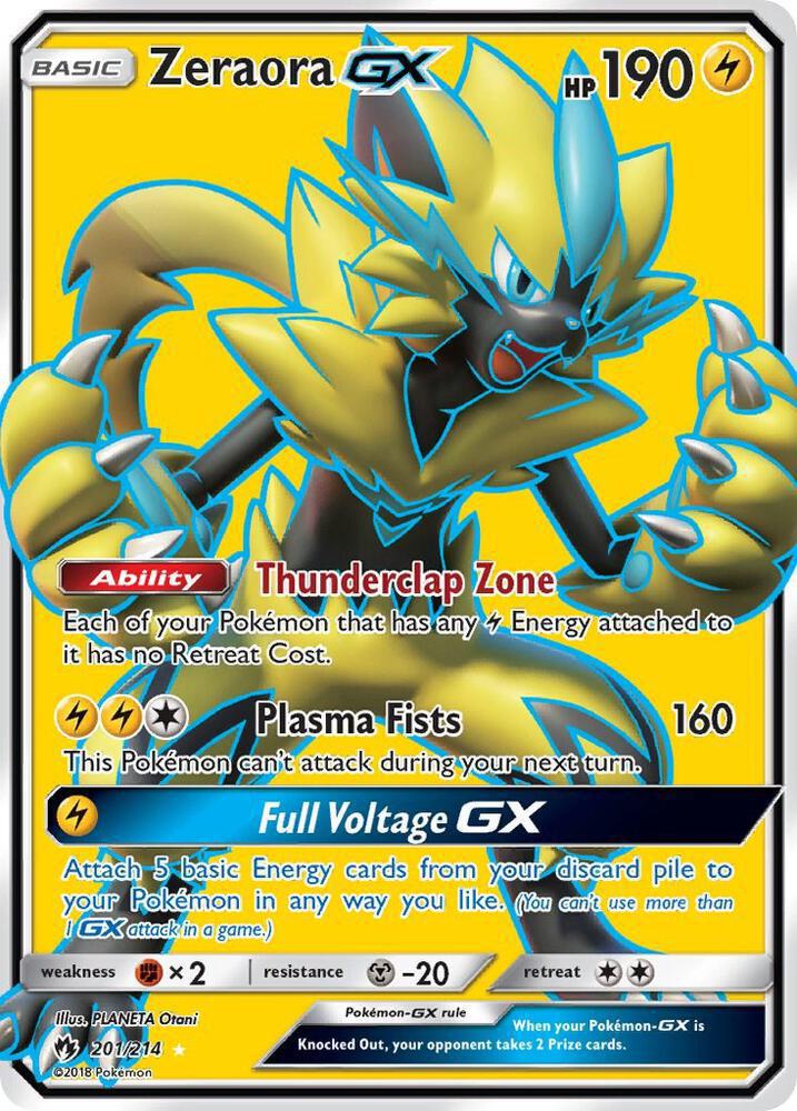 Zeraora GX (Full Art) - SM - Lost Thunder (SM8)