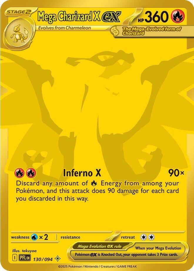 Mega Charizard X ex - 130/094 - ME02: Phantasmal Flames (PFL)