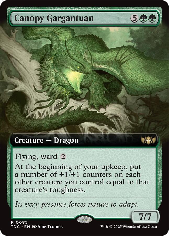 Canopy Gargantuan (Extended Art) - Commander: Tarkir: Dragonstorm (TDC)