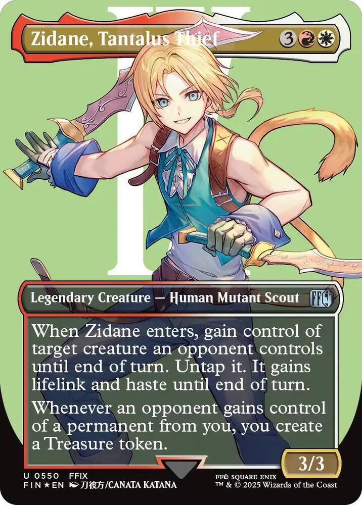 Zidane, Tantalus Thief (Borderless) (Surge Foil) - FINAL FANTASY (FIN)