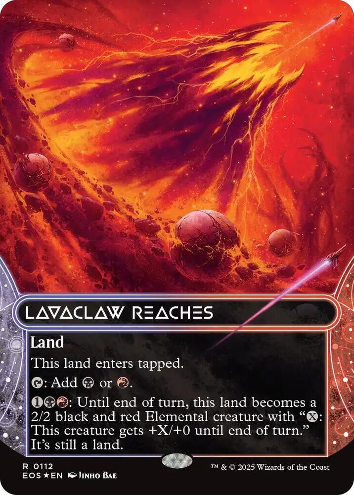 Lavaclaw Reaches (0112) (Borderless) (Galaxy Foil) - Edge of Eternities: Stellar Sights (EOS)