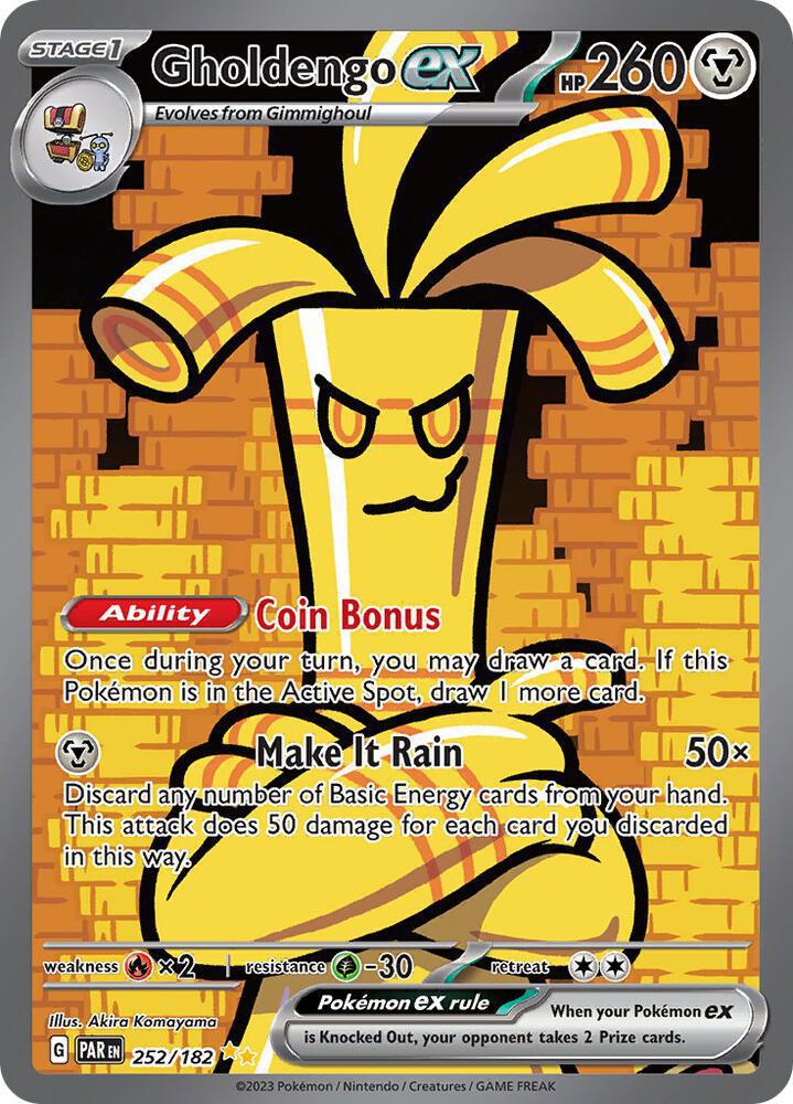 Gholdengo ex - 252/182 - SV04: Paradox Rift (PAR)