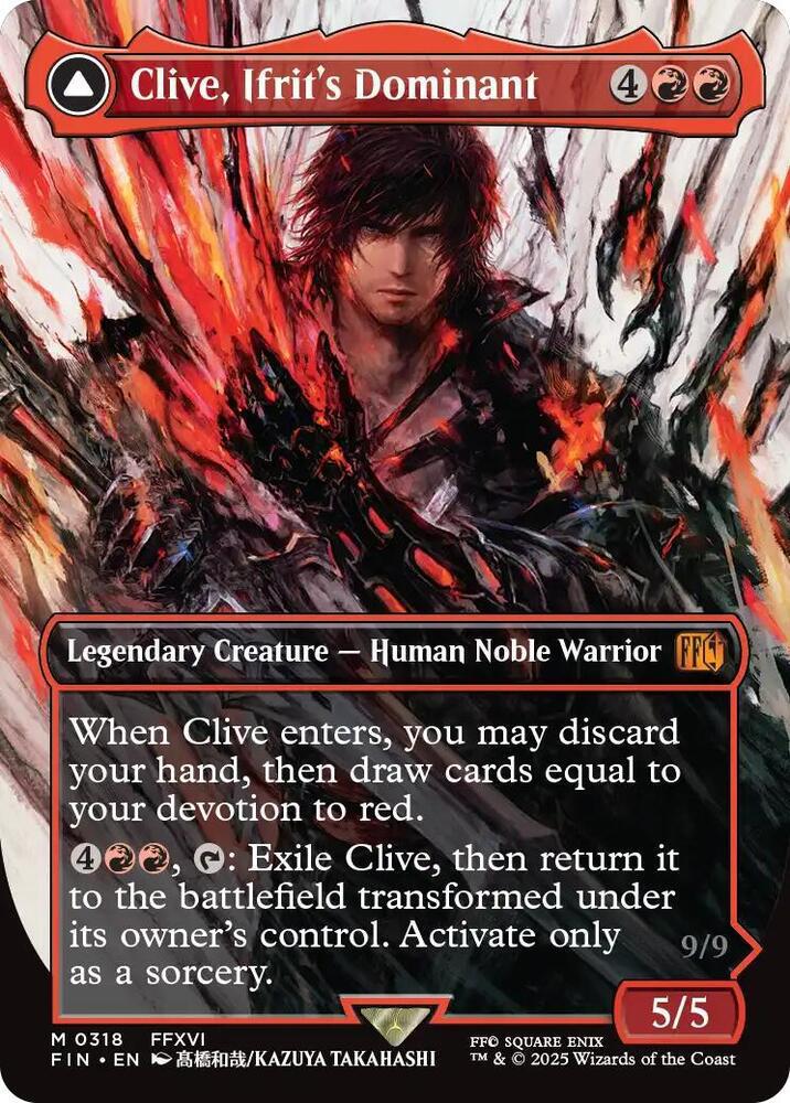 Clive, Ifrit's Dominant (Borderless) (0318) - FINAL FANTASY (FIN)