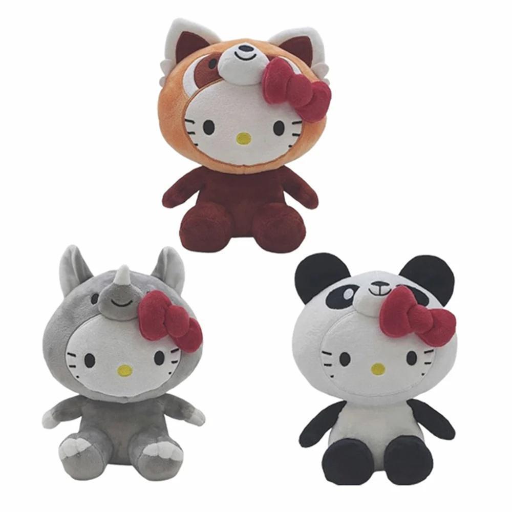 HELLO KITTY - 6 INCH-3 ASSORTED ANIMALS DRESS UP PLUSH