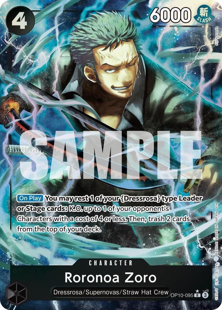 Roronoa Zoro - OP10-095 (Alternate Art) - Premium Booster -The Best- Vol. 2 (PRB-02)