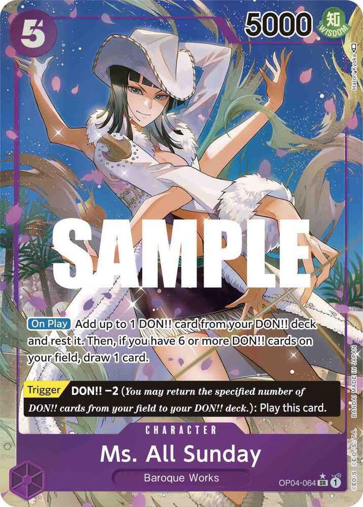 Ms. All Sunday (Alternate Art) - Kingdoms of Intrigue (OP04)