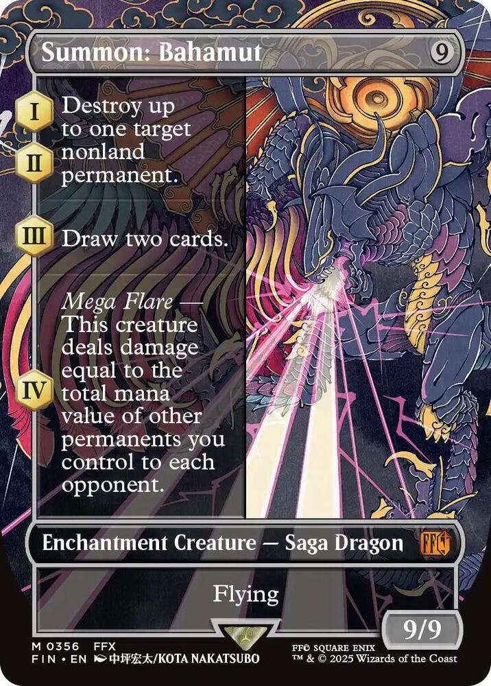 Summon: Bahamut (Borderless) - FINAL FANTASY (FIN)