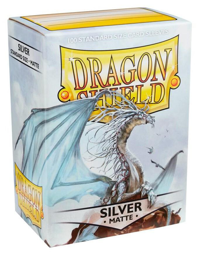 Dragon Shield Matte Sleeves - Silver (100-Pack) - Dragon Shield Card Sleeves