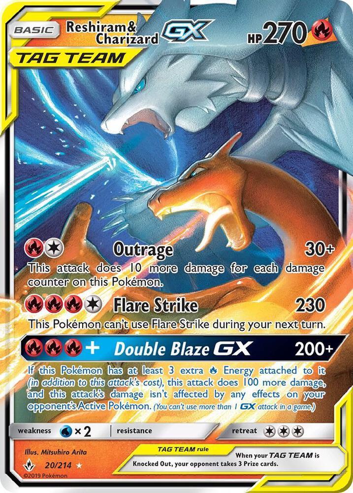 Reshiram & Charizard GX - SM - Unbroken Bonds (SM10)