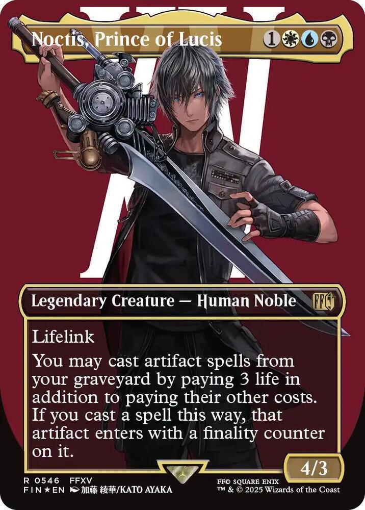 Noctis, Prince of Lucis (Borderless) (Surge Foil) - FINAL FANTASY (FIN)