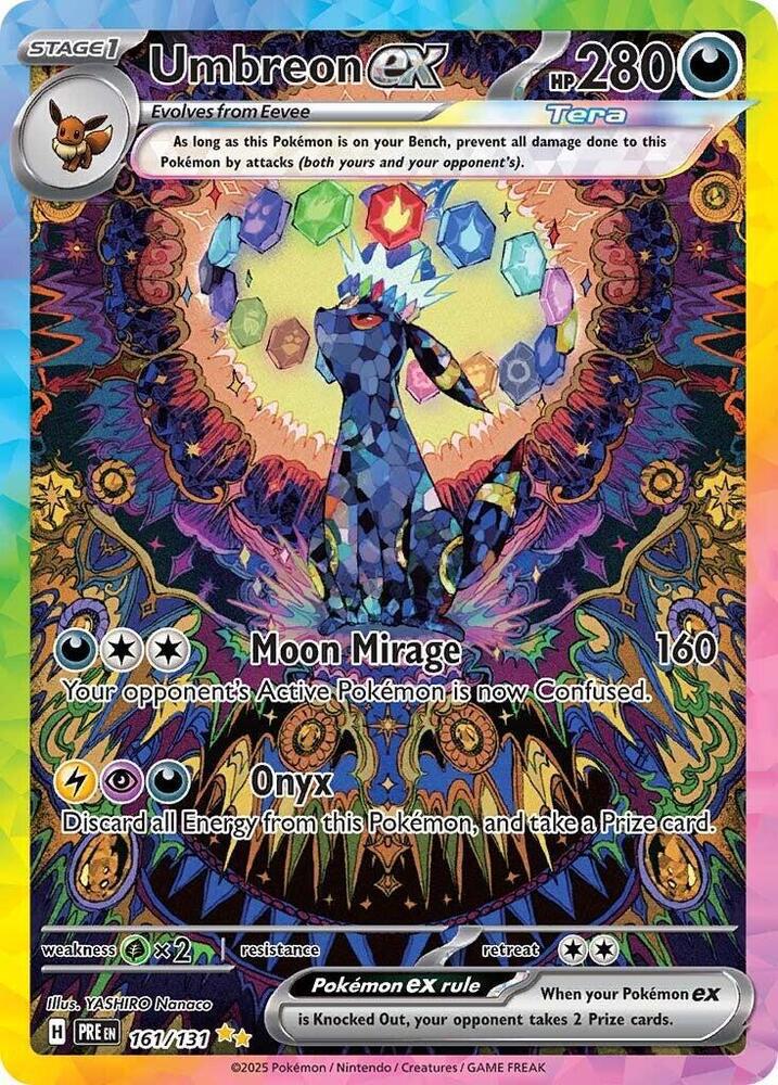 Umbreon ex Special Illustration Rare 161/131 NM - Prismatic Evolutions