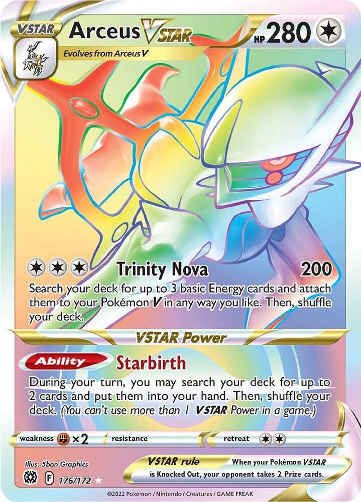 Arceus VSTAR (Secret) (176) - SWSH09: Brilliant Stars (SWSH09)