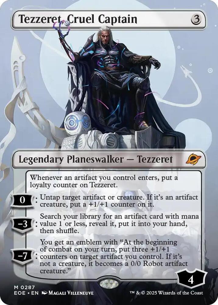 Tezzeret, Cruel Captain (Borderless) - Edge of Eternities (EOE)