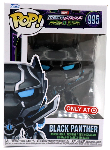 Funko Pop! Marvel Mech Strike Monster Hunters Black Panther Bobblehead (995)