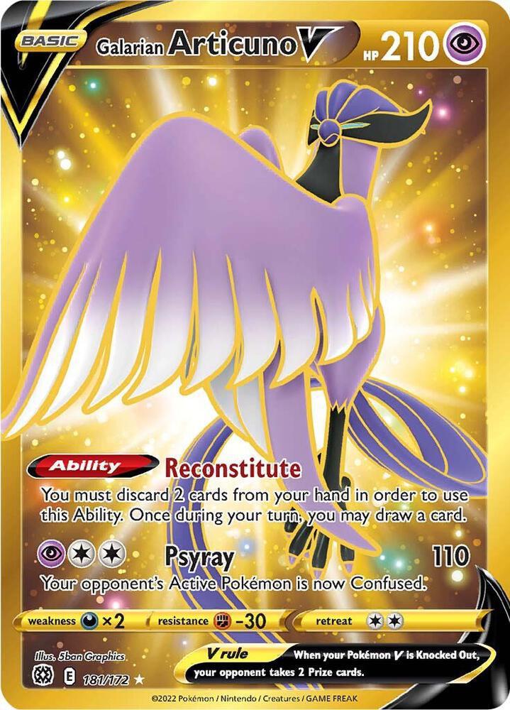 Galarian Articuno V (Secret) - SWSH09: Brilliant Stars (SWSH09)