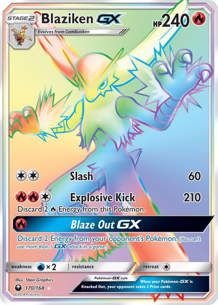 Blaziken GX (Secret) - SM - Celestial Storm (CES)