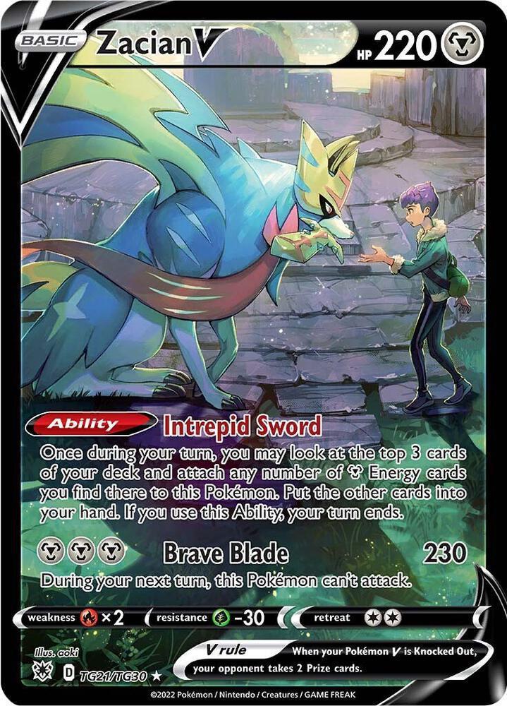 Zacian V (Secret) - SWSH01: Sword & Shield Base Set (SWSH01)