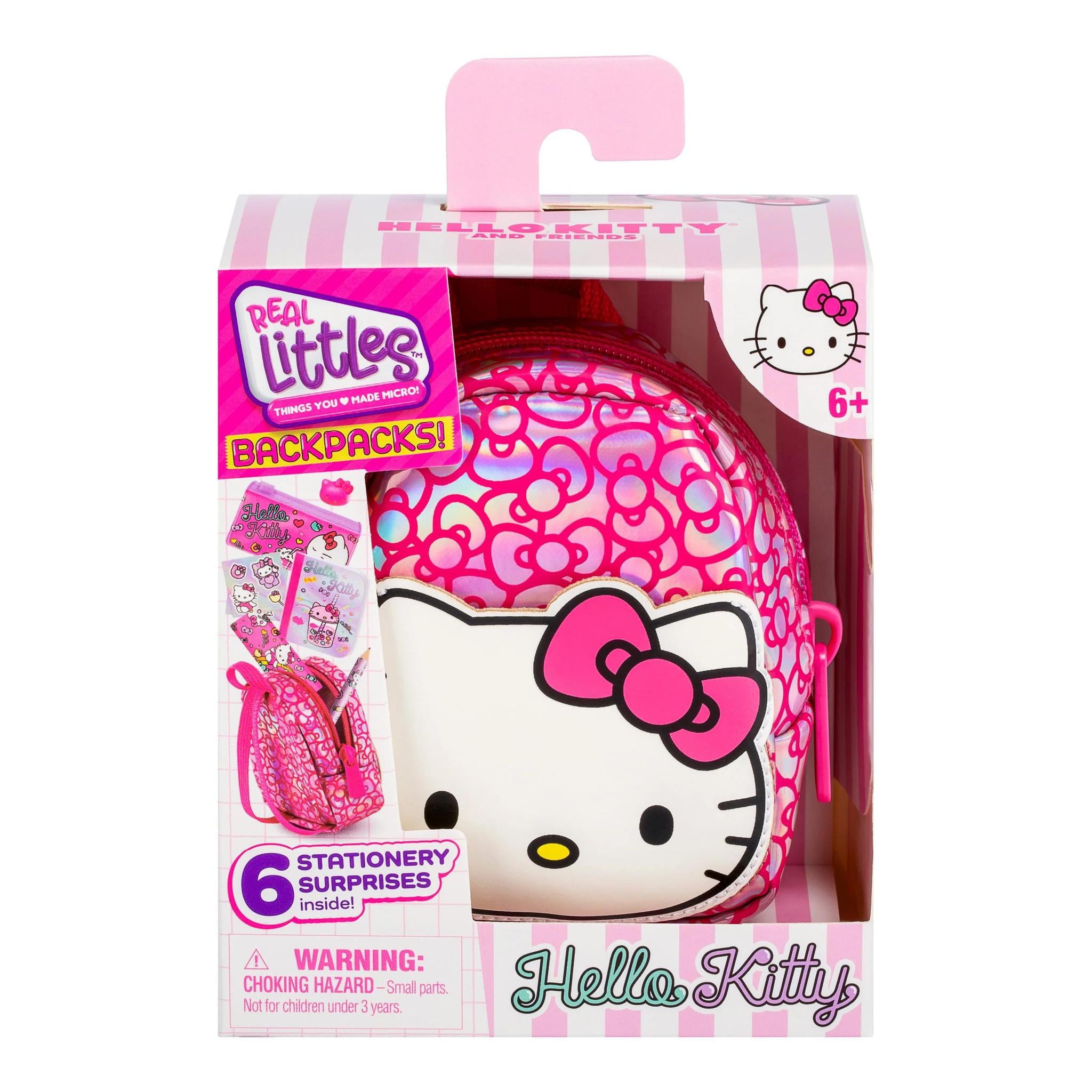 Real Littles Hello Kitty and Friends Scented Backpacks 6 Mini Stationery Ages 6+ Styles Vary