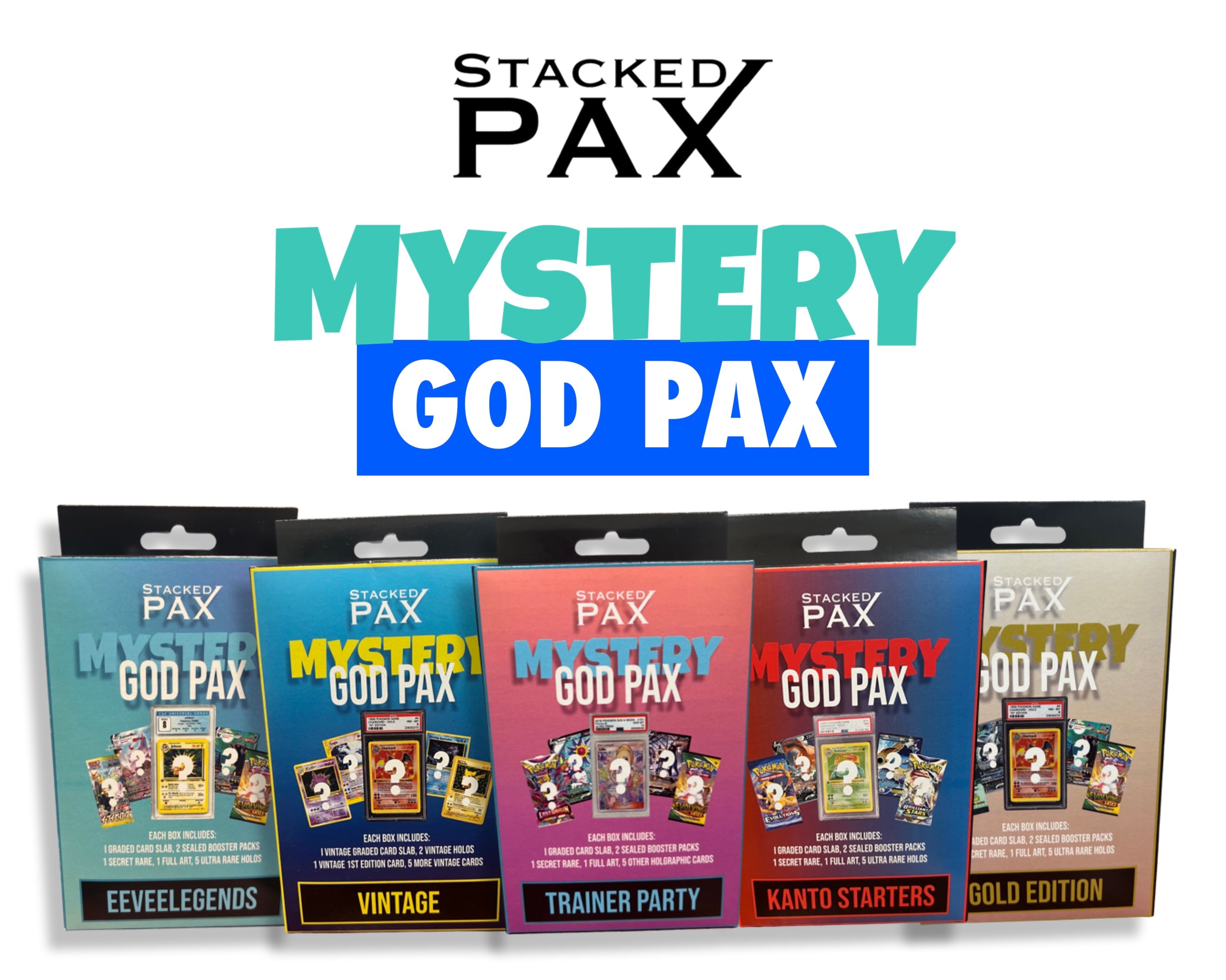 gold edition graded card mystery box Stacked Pax: Pokemon Mystery God Pax