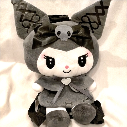 Sanrio Kuromi plush backpack NEW midnight secret stuffed toy