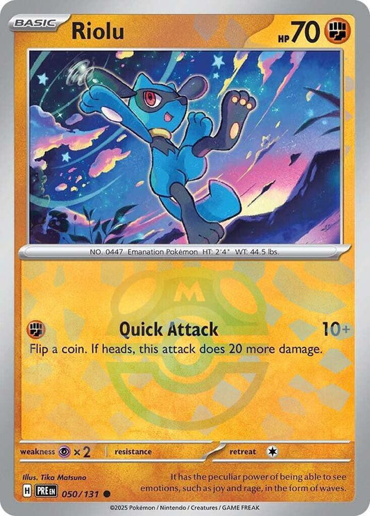 Riolu (Master Ball Pattern) - SV: Prismatic Evolutions (PRE)