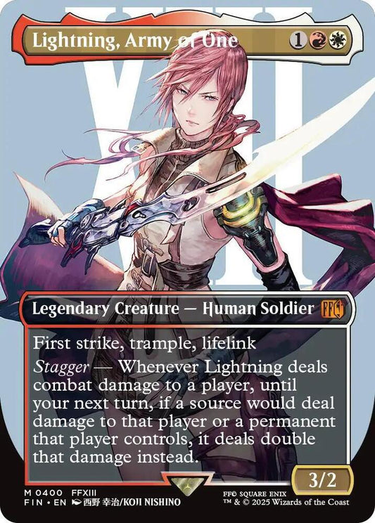 Lightning, Army of One (Borderless) (0400) - FINAL FANTASY (FIN)