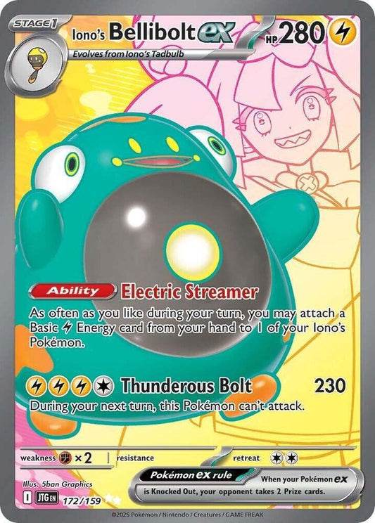 Iono's Bellibolt ex - 172/159 - SV09: Journey Together (SV09)