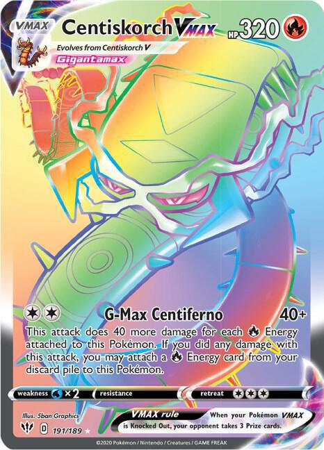 Centiskorch VMAX (Secret) - SWSH03: Darkness Ablaze (SWSH03)