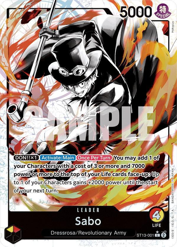 Sabo (001) (Parallel) - Ultra Deck: The Three Brothers (ST-13)