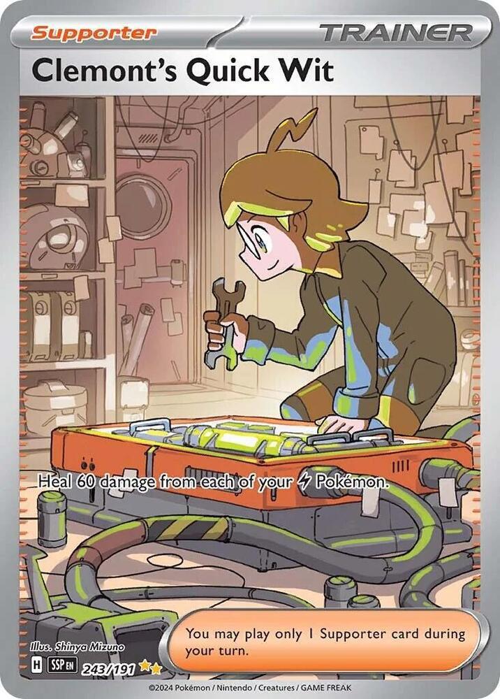 Clemont's Quick Wit - 243/191 - SV08: Surging Sparks (SSP)