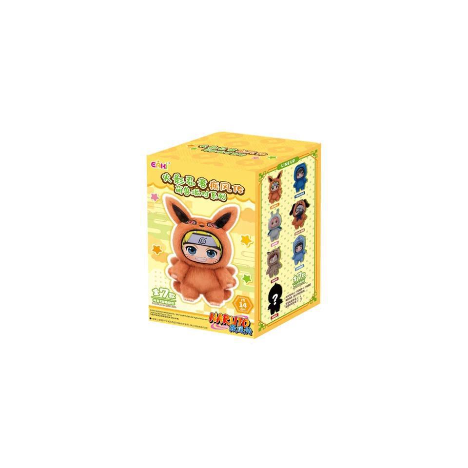 Miniso Top Toy Naruto Beast Party Plush Keychains Sealed Case (6 Blind Box)