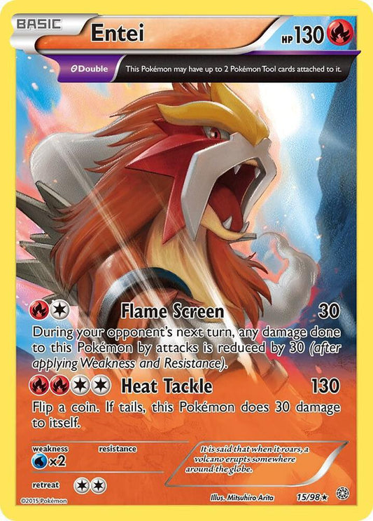 Entei (15) - XY - Ancient Origins (AOR)