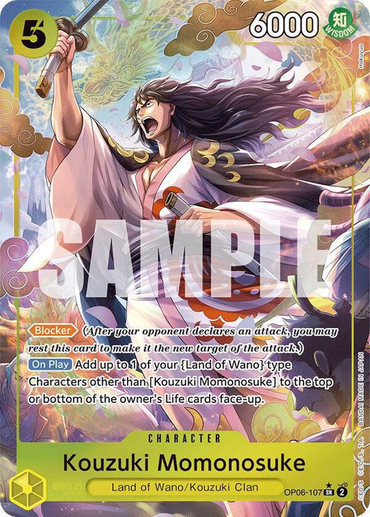 Kouzuki Momonosuke (Alternate Art) - Wings of the Captain (OP06)