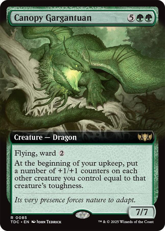 Canopy Gargantuan (Extended Art) - Commander: Tarkir: Dragonstorm (TDC)