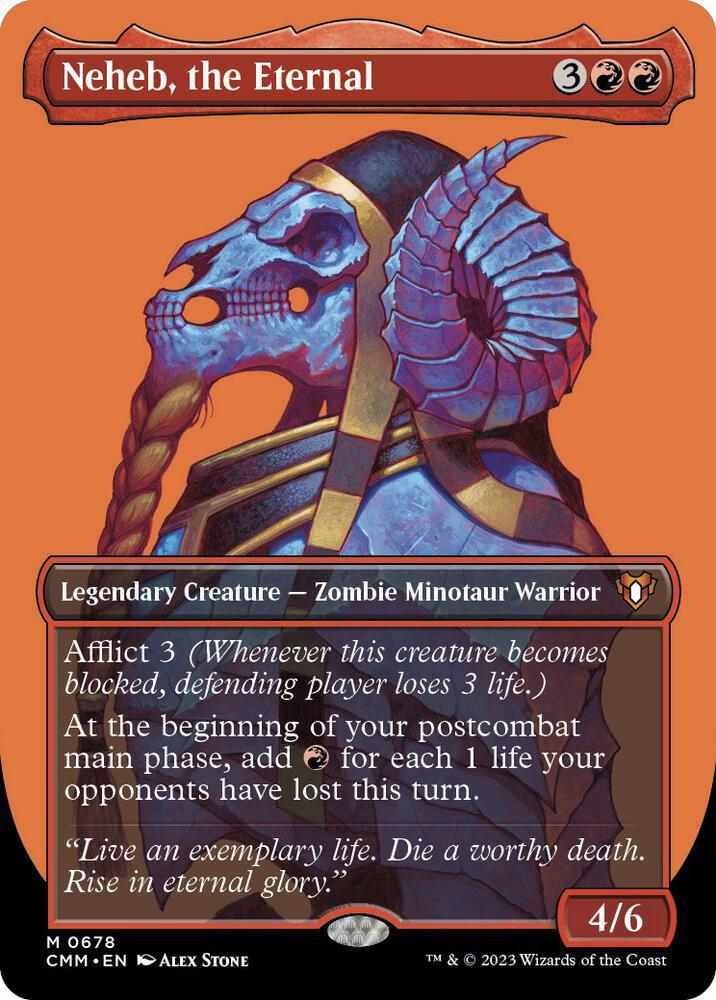 Neheb, the Eternal (Borderless) - Commander Masters (CMM)