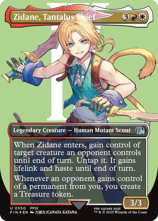 Zidane, Tantalus Thief (Borderless) (Surge Foil) - FINAL FANTASY (FIN)