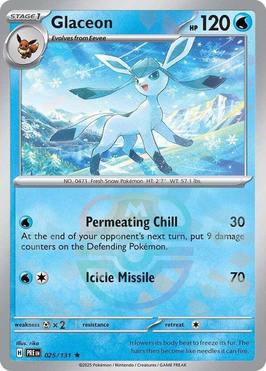 Glaceon (Master Ball Pattern) - SV: Prismatic Evolutions (PRE)