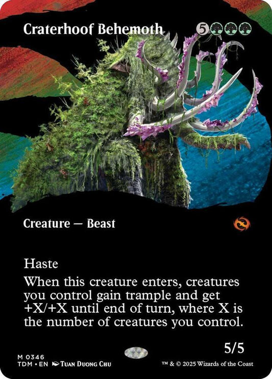 Craterhoof Behemoth (Borderless) - Tarkir: Dragonstorm (TDM)