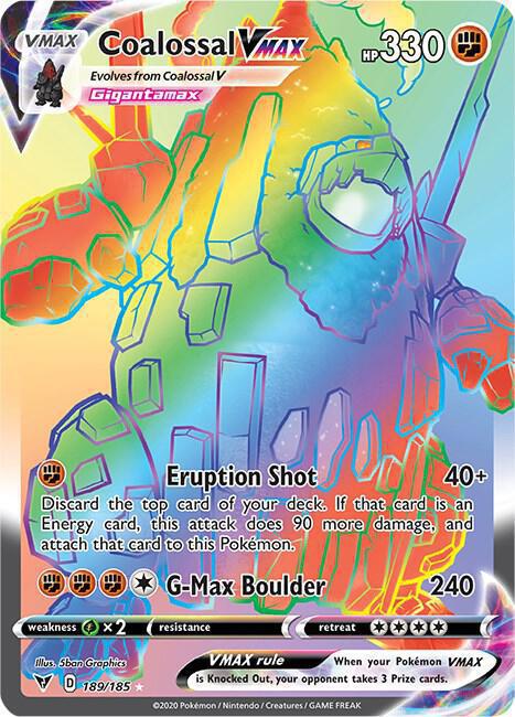 Coalossal VMAX (Secret) - SWSH04: Vivid Voltage (SWSH04)