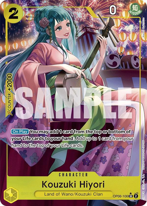 Kouzuki Hiyori (Alternate Art) - Wings of the Captain (OP06)