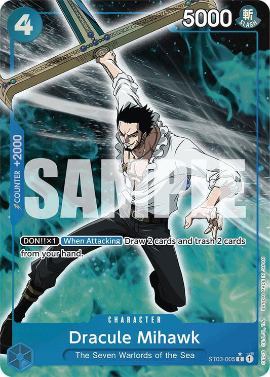Dracule Mihawk (ST03-005) (Full Art) - Premium Booster -The Best- (PRB-01)