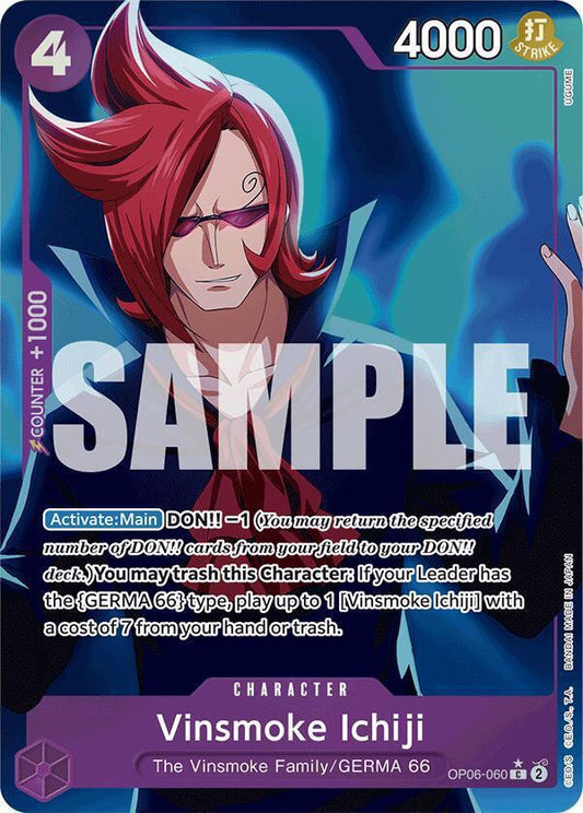 Vinsmoke Ichiji (OP06-060) (Full Art) - Premium Booster -The Best- (PRB-01)