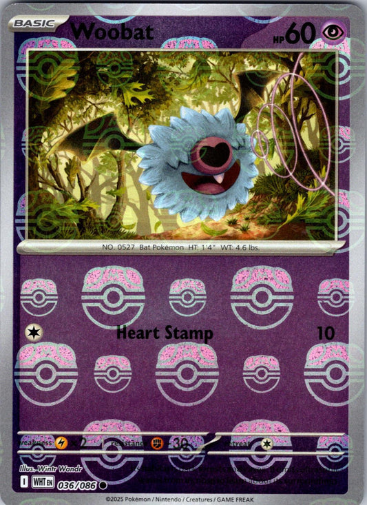 Woobat (Master Ball Pattern) - SV: White Flare (WHT)