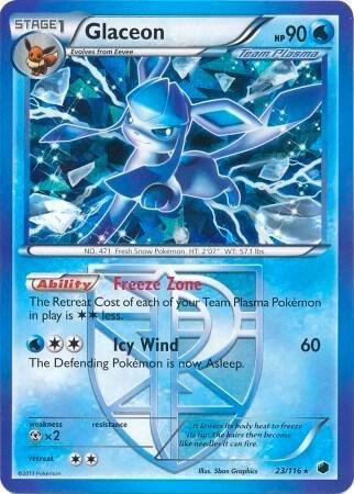 Glaceon - 23/116 (BW Plasma Freeze) - Deck Exclusives (PR)
