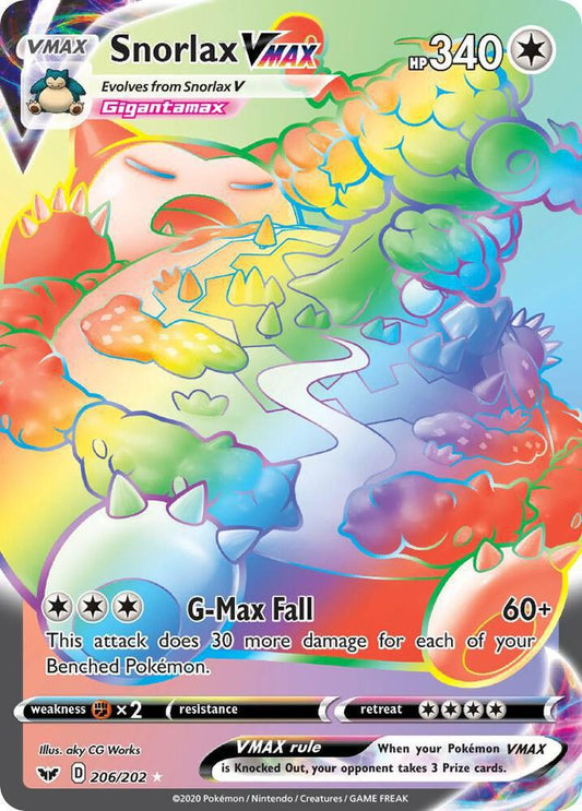 Snorlax VMAX (Secret) - SWSH01: Sword & Shield Base Set (SWSH01)