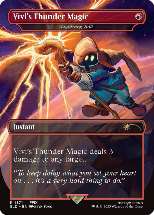 Vivi's Thunder Magic - Lightning Bolt - Secret Lair Drop Series (SLD)
