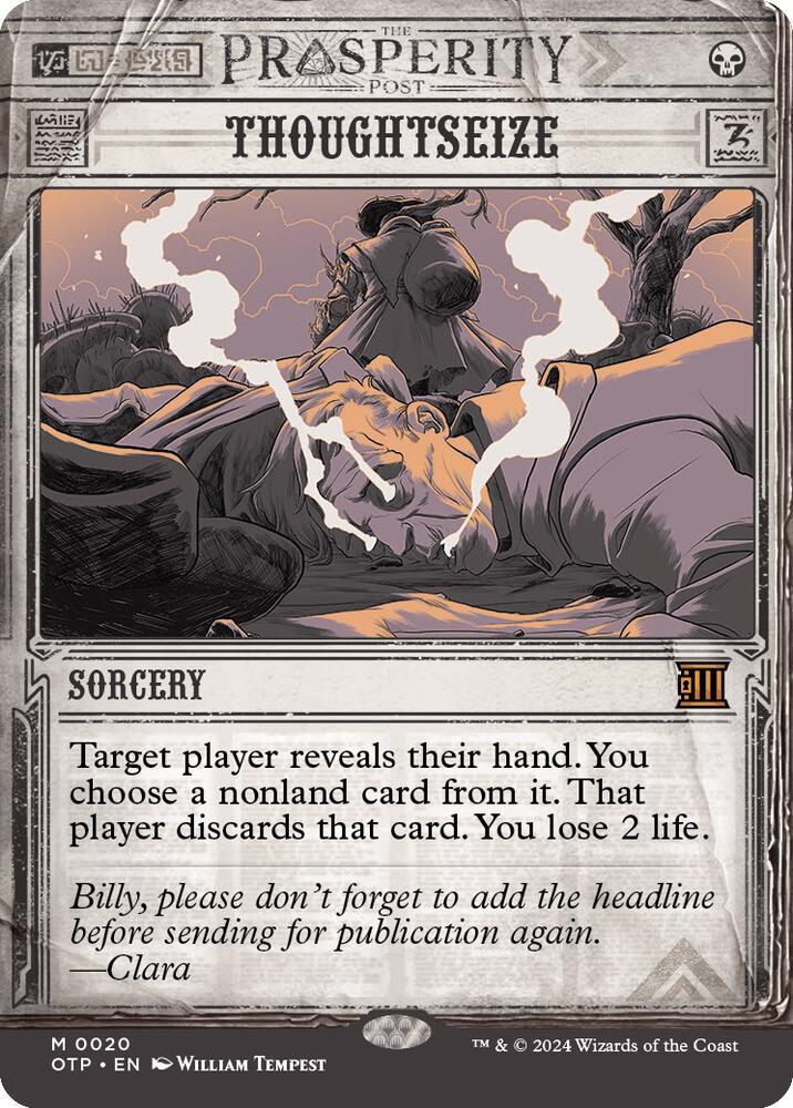 Thoughtseize - Outlaws of Thunder Junction: Breaking News (OTP)