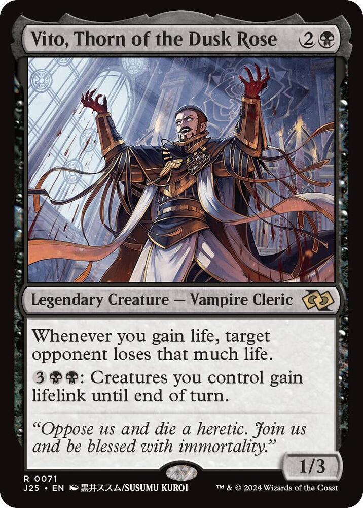 Vito, Thorn of the Dusk Rose (Anime) - Foundations Jumpstart (J25)
